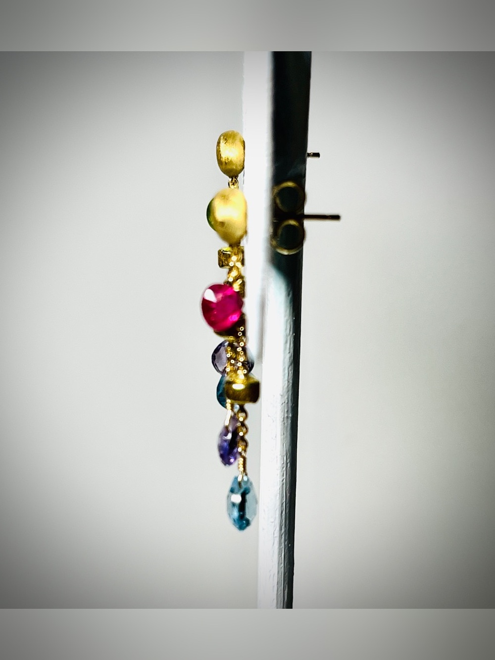 Marco Bicego
18K Yellow Gold Paradise Gemstone Teardrop Double Strand Earrings - Picture 7 of 10